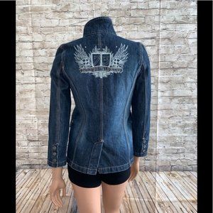 Rare Buffalo David Bitton Denim Jacket Size Med